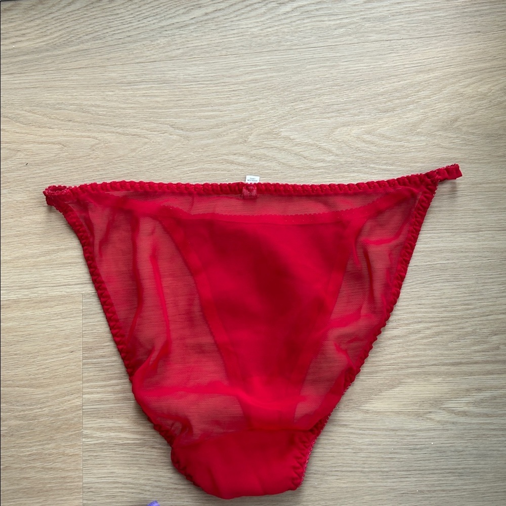 Vintage Victoria’s Secret Sheet String Bikini Panty M - Picture 4 of 4